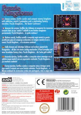 Puzzle Kingdoms box cover back